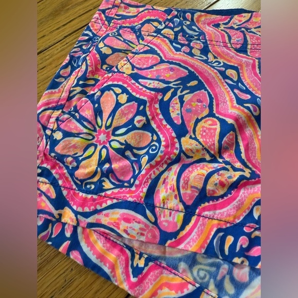 Lilly Pulitzer The Kerrie Short Womens Sz 4 “Can't Resist" Pink Blue Style 25762 - Picture 3 of 13